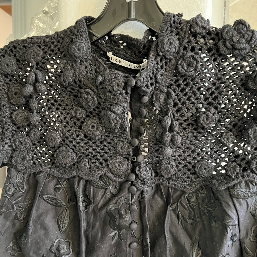 Alice + Olivia Ilaria Crochet Blouse - Picture 11 of 13